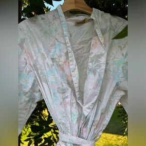 Gold Label Victoria’s Secret Floral Robe Cotton Floral Vintage VS Cotton